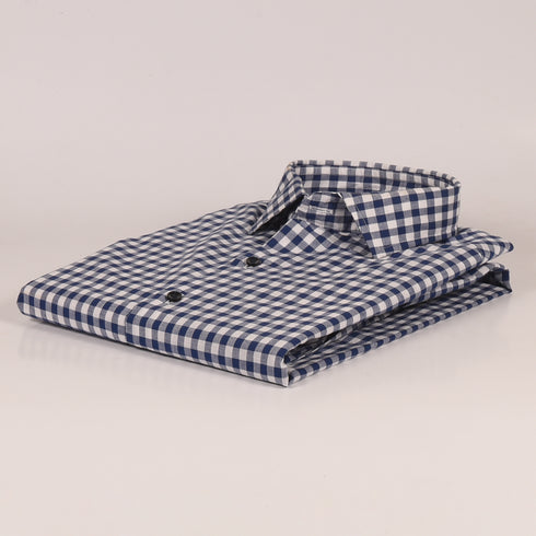 Ck Blue and Grey Buffalo Checkered Shirt